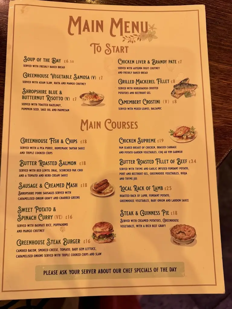 Menu_The Greenhouse_Bridgnorth_image_1