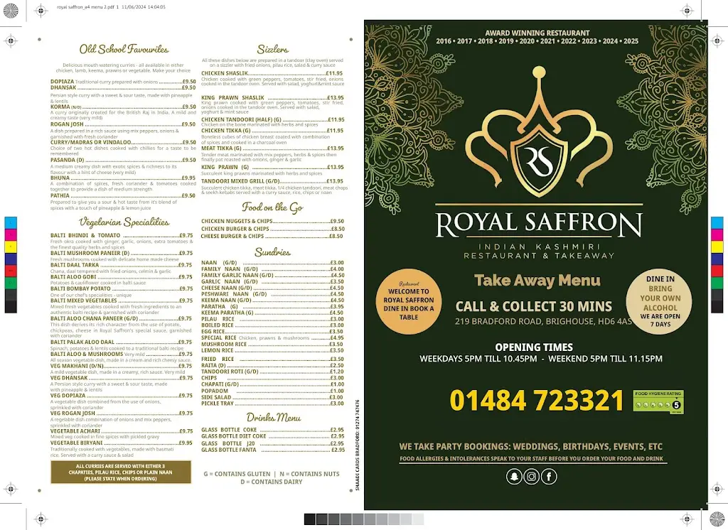 Menu_Royal Saffron Brighouse | Best Indian Restaurant in Brighouse_Brighouse_image_2