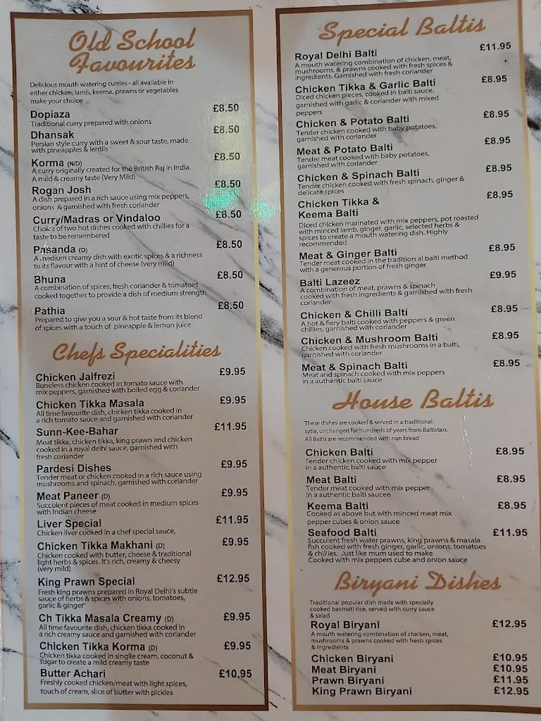 Menu_Royal Delhi_Brighouse_image_1
