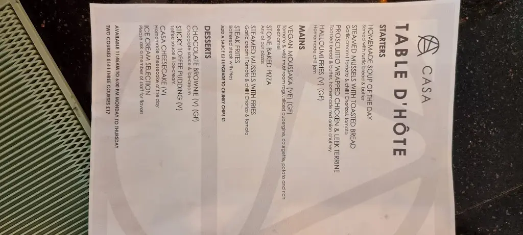 Menu_Casa Brighouse_Brighouse_image_1