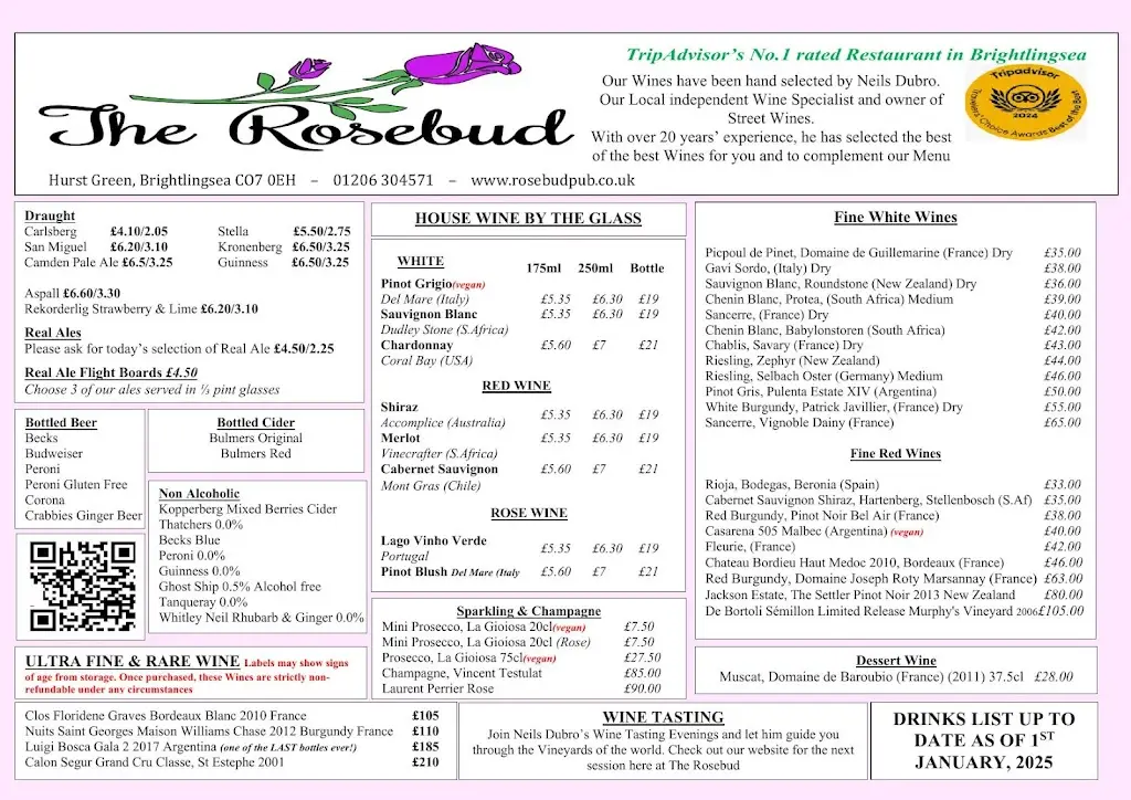 Menü_The Rosebud Pub & Seafood Restaurant_Brightlingsea_Bild_2