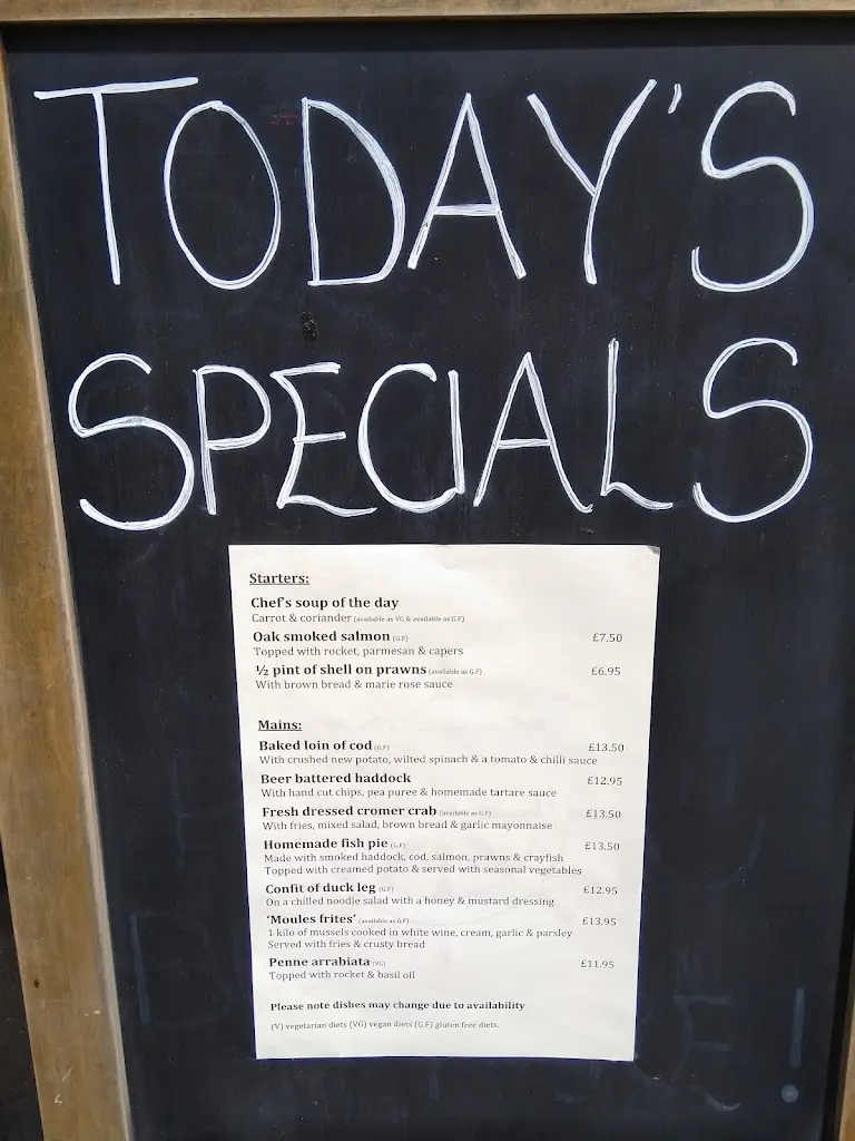 Menu_Yachtsmans Arms Brightlingsea_Brightlingsea_image_1