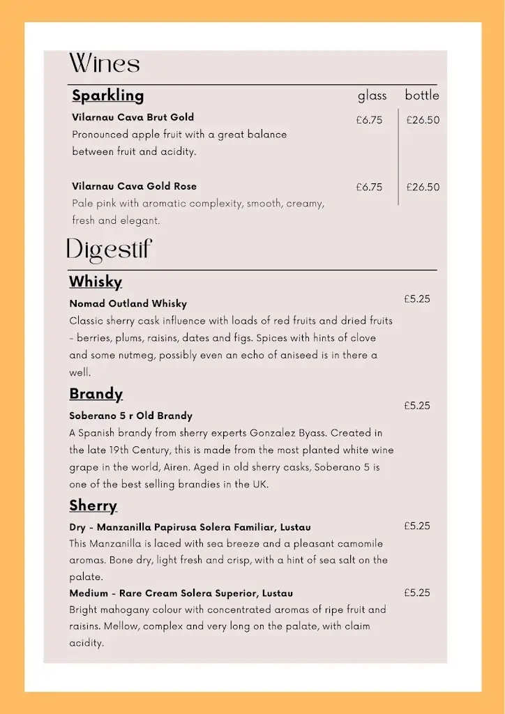 Menu_Las Naranjas Sanguinas, Spanish Tapas, Wine, Gin and Cocktail Bar_Brightlingsea_immagine_4