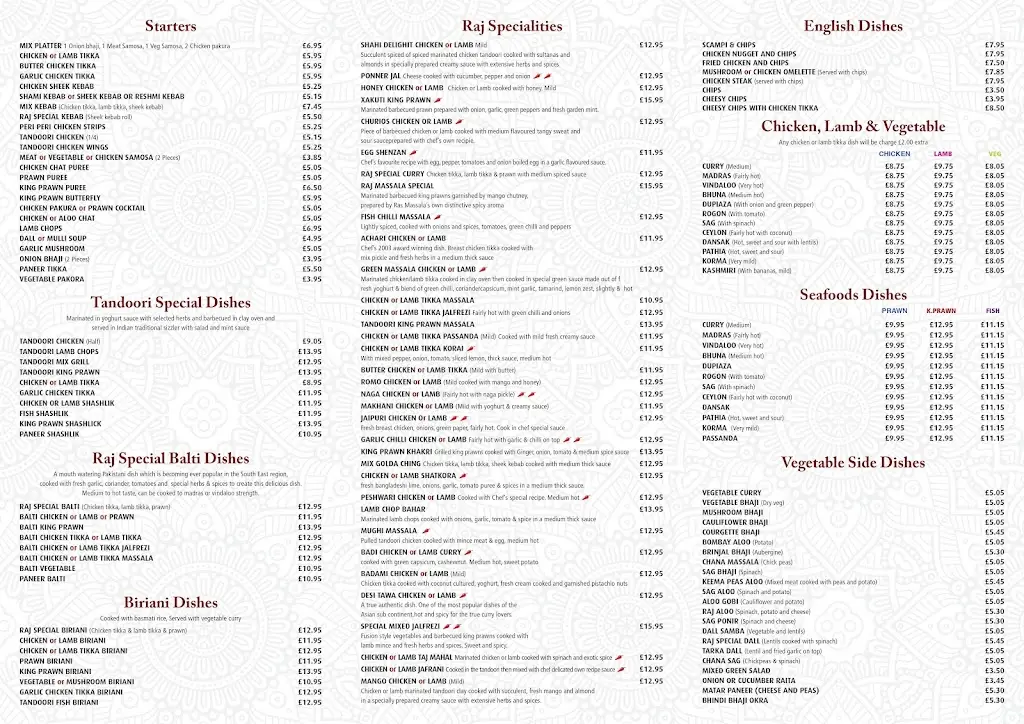 Menu_Raj Massala_Brightlingsea_image_1
