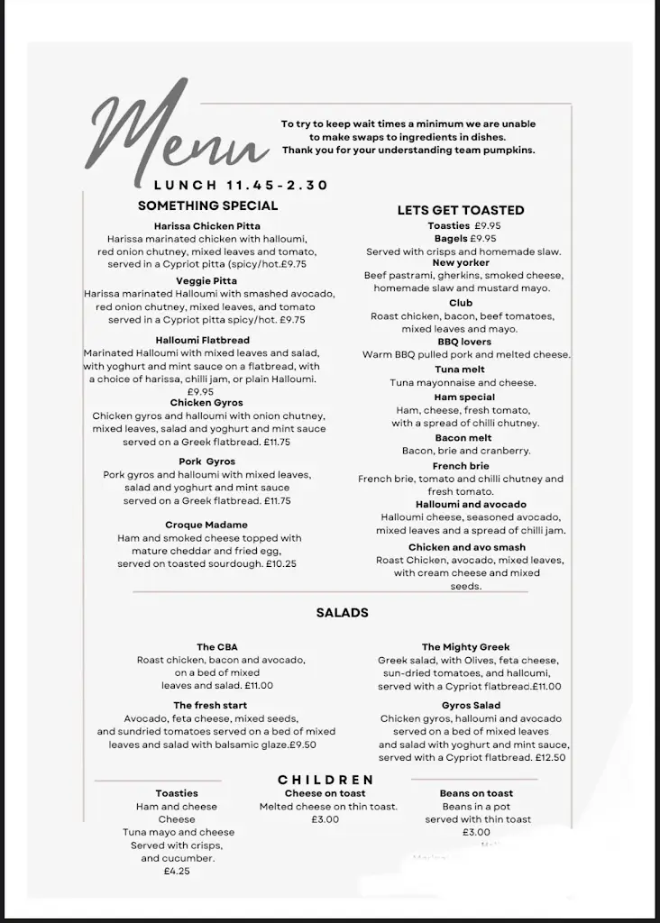 Menu_Pumpkins Deli_Brinklow_image_1