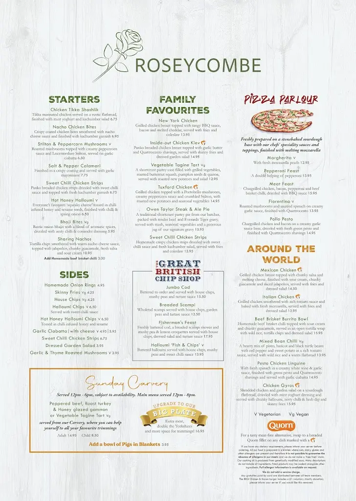 Menu_The Roseycombe_Brinklow_image_2