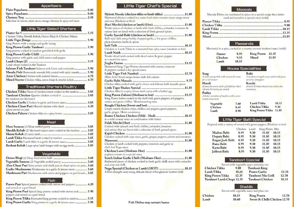 Menü_The Little Tiger_Brinscall_Bild_1