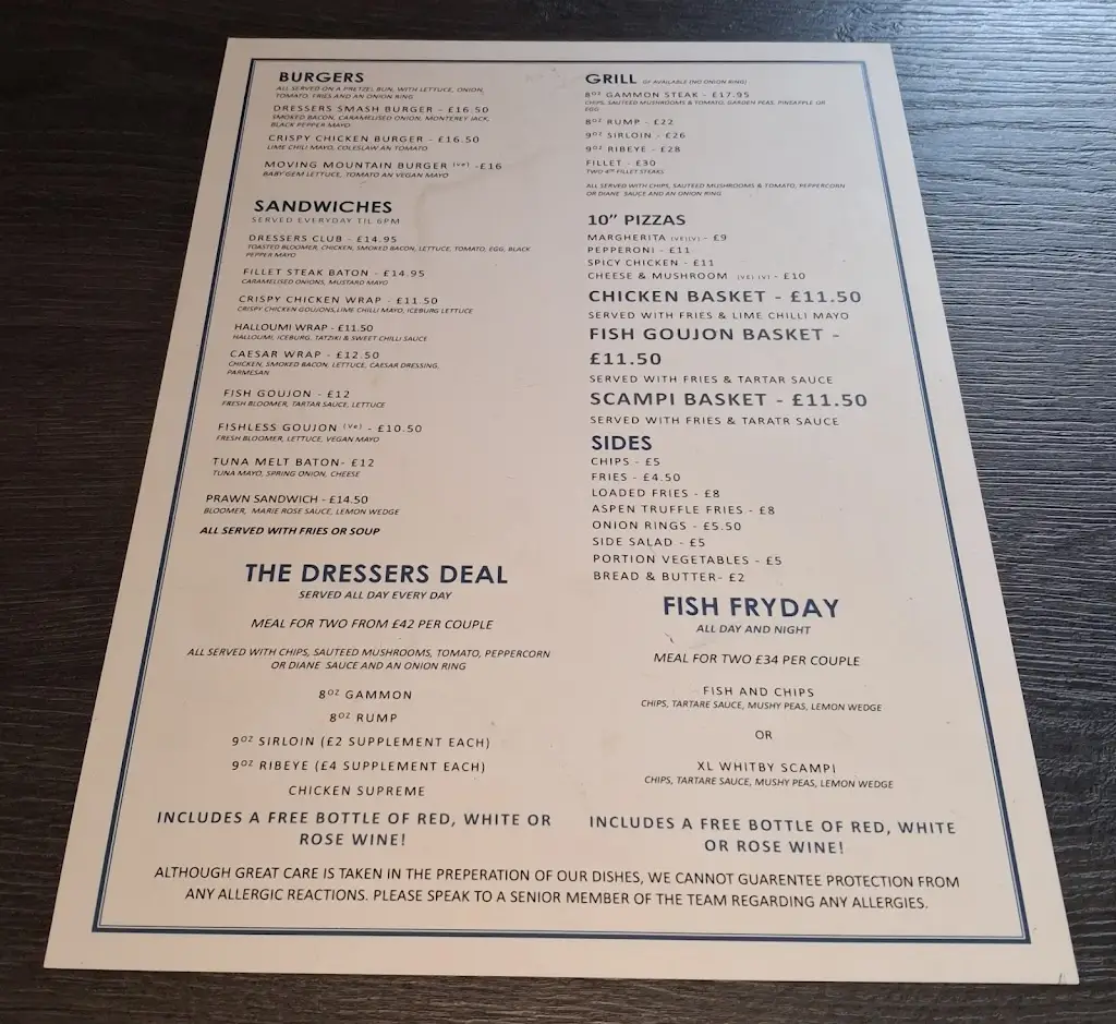Menu_The Dressers Arms | Pub & Rooms_Brinscall_imagen_2