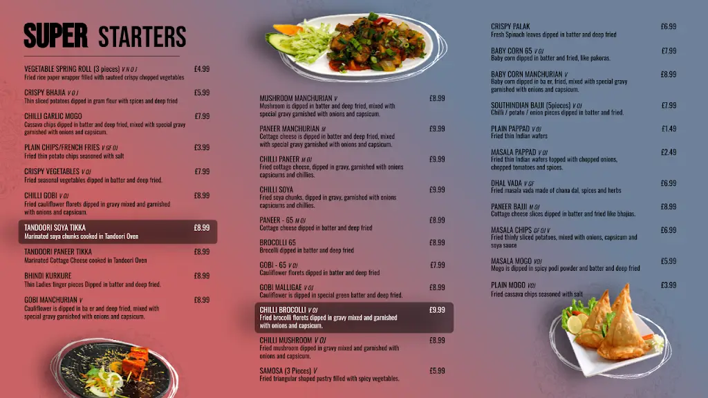 Menu_VEG CHENNAI SRILALITHA RESTAURANT, AMERSHAM_Amersham on the Hill_image_1