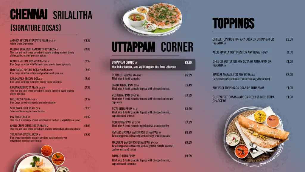 Menu_VEG CHENNAI SRILALITHA RESTAURANT, AMERSHAM_Amersham on the Hill_image_2