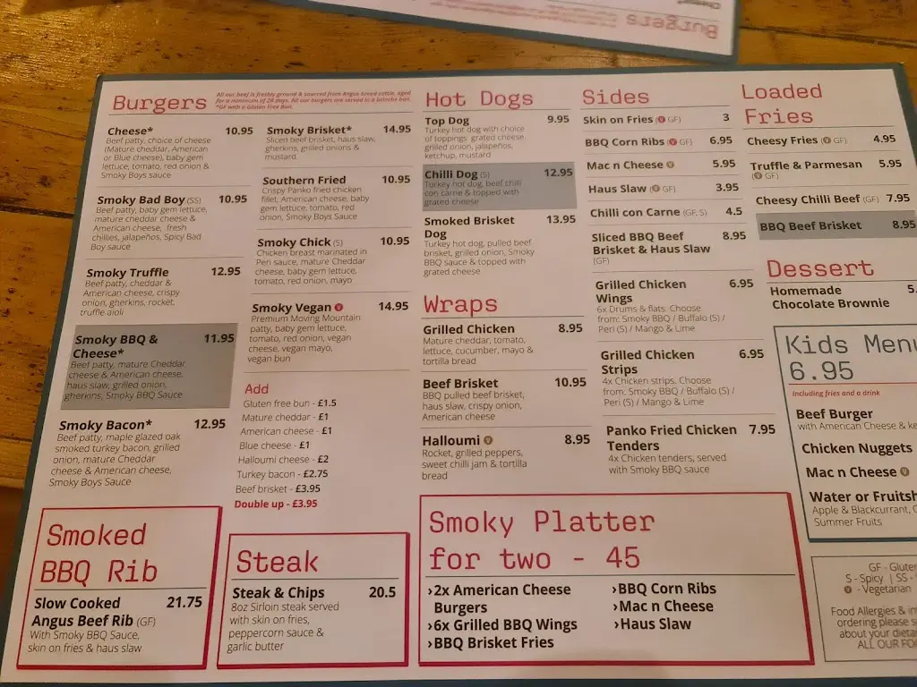 Menu_Smoky Boys Amersham_Amersham on the Hill_immagine_1