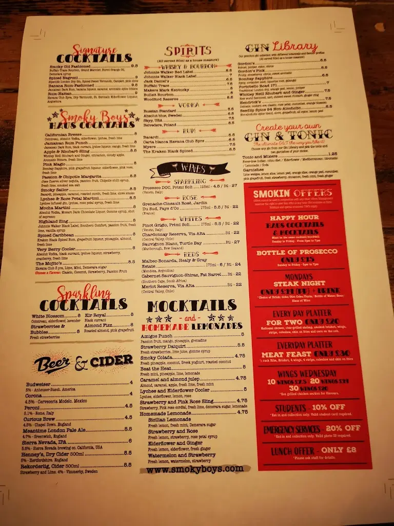 Menu_Smoky Boys Amersham_Amersham on the Hill_immagine_3