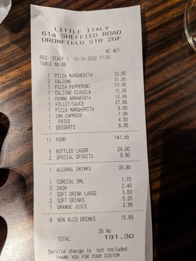 Menu_Little Italy Restaurant_Broadfield_immagine_4