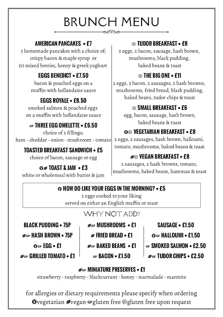 Menu_The Tudor Hotel & Restaurant_Bridgwater_immagine_2