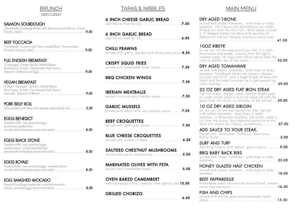 Menu_Artichoke Gastropub_Bridgwater_image_1