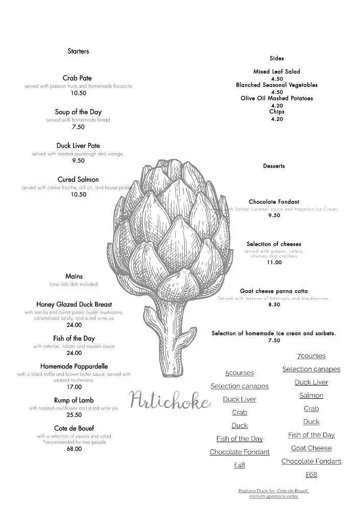Menu_Artichoke Gastropub_Bridgwater_image_4