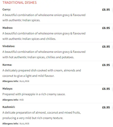 Menu_Spice Club_Bridgwater_imagen_3