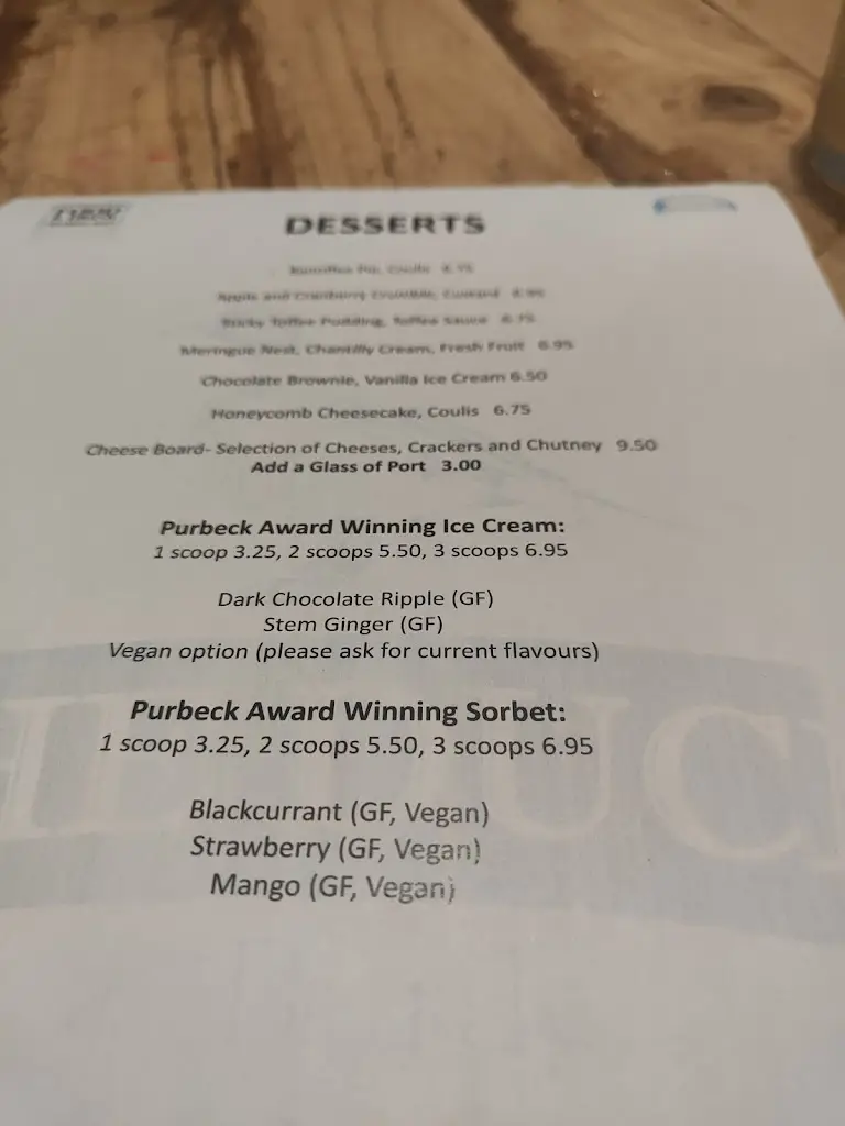 Menu_The Duck_Bridgwater_immagine_2