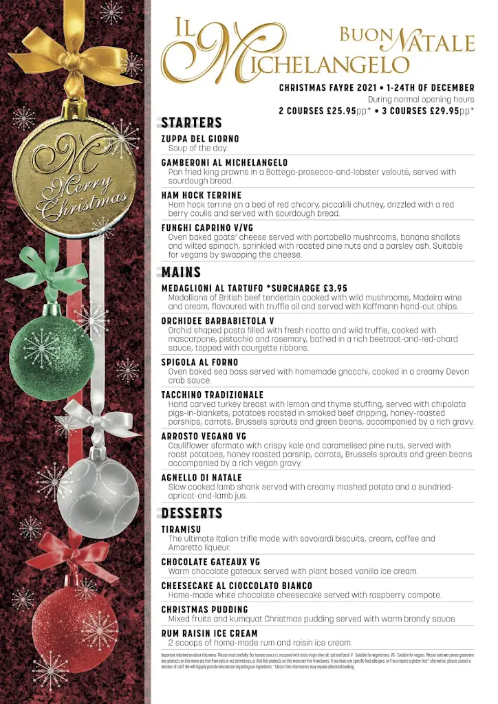 Menu_Il Michelangelo Brockmoor_Brierley Hill_image_3