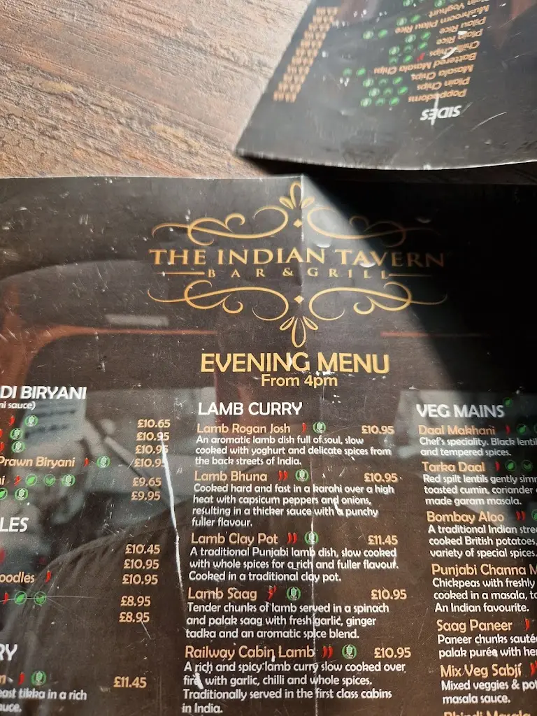 Menu_The Indian Tavern Ltd_Brierley Hill_image_4