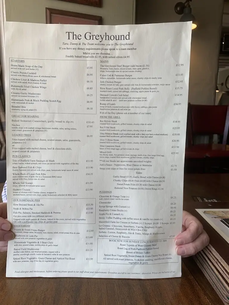 Menu_The Greyhound_Bromham_image_1