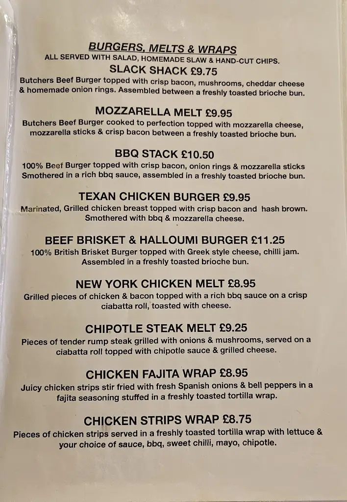 Menu_Uncle Tom's Pub & Restaurant_Adwick le Street_image_1