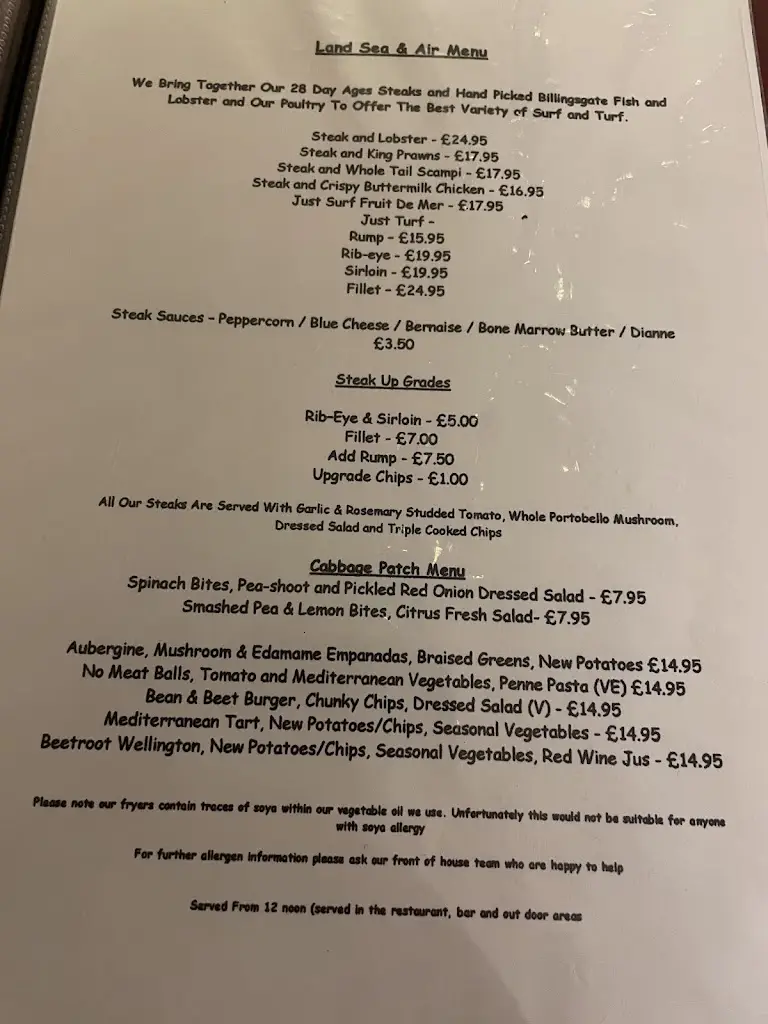 Menu_The Griffin Inn_Brixworth_image_1