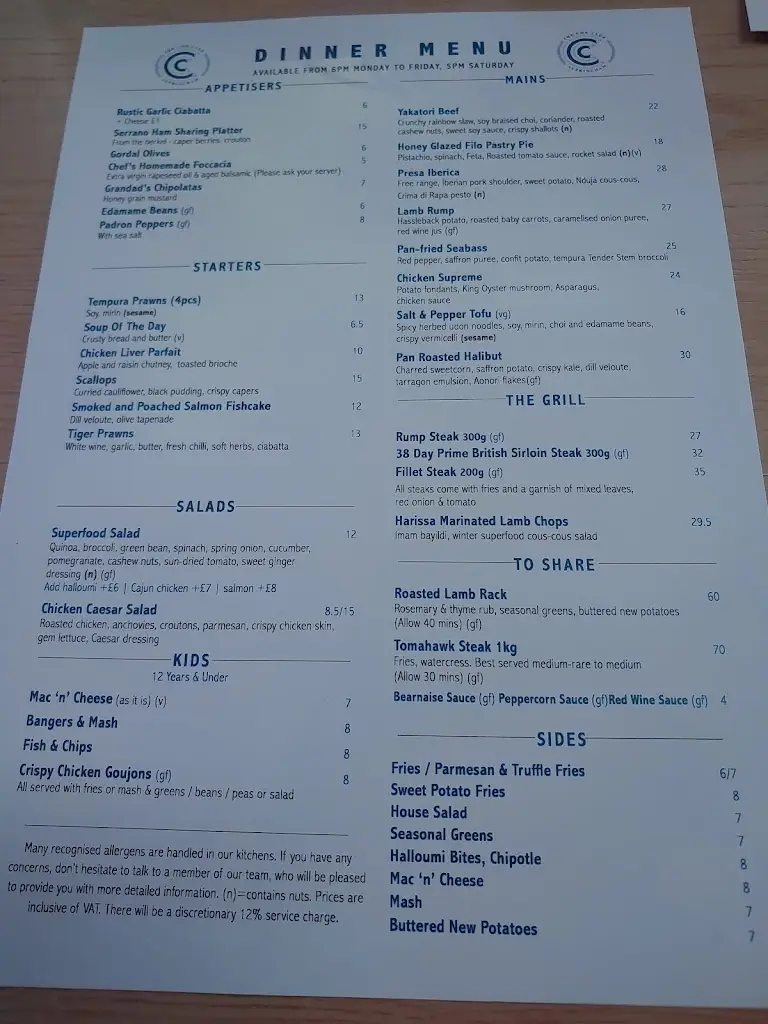 Menu_The Con Club_Altrincham_image_1