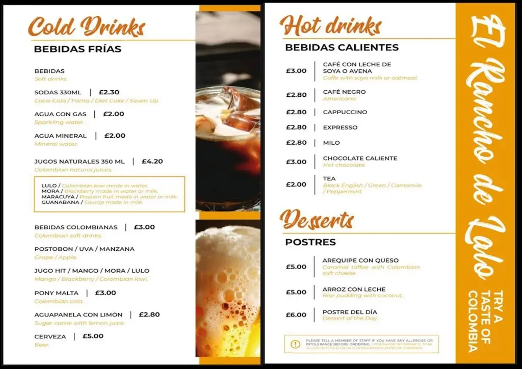 Menu_El Rancho De Lalo_Brixton Hill_image_2