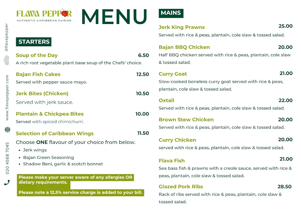 Menu_Flava Pepper_Brixton Hill_image_3