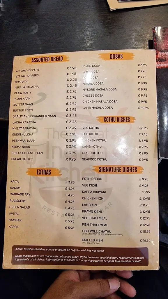 Menu_The Great Indian Kitchen_Brixton Hill_immagine_1