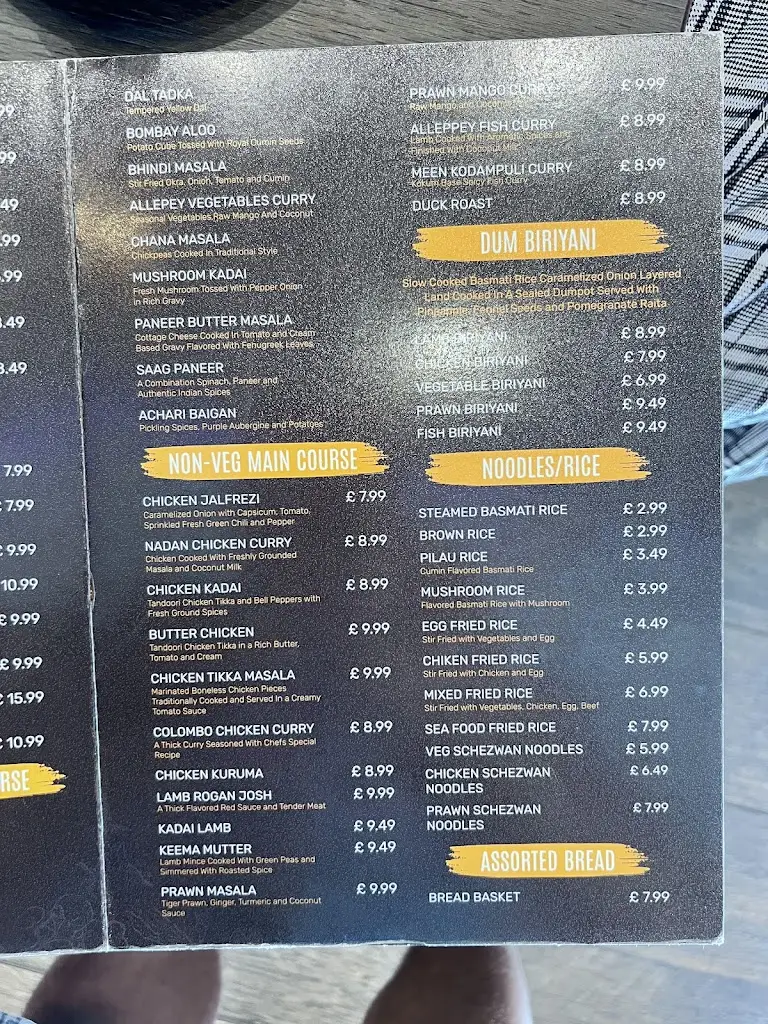 Menu_The Great Indian Kitchen_Brixton Hill_immagine_4