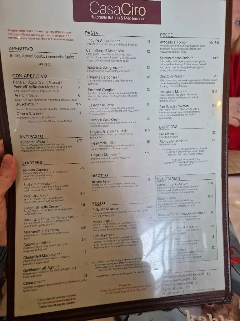 Menu_Tavola Di Famiglia Osteria_Broadwater_immagine_2