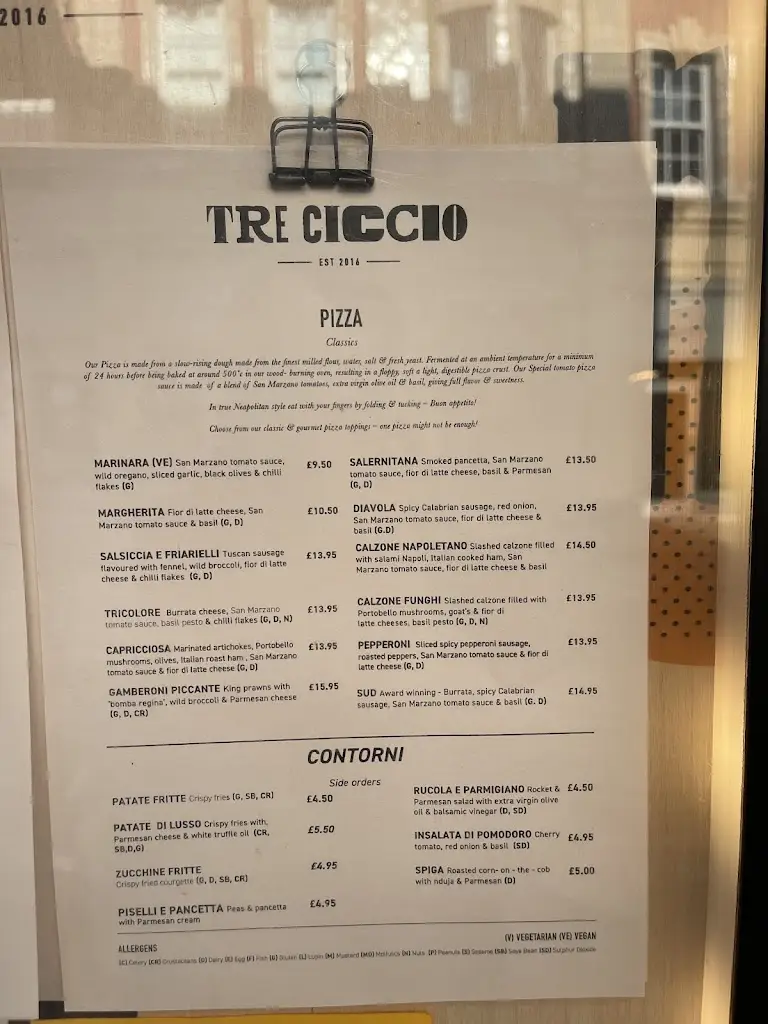 Menu_Tre Ciccio_Altrincham_image_3