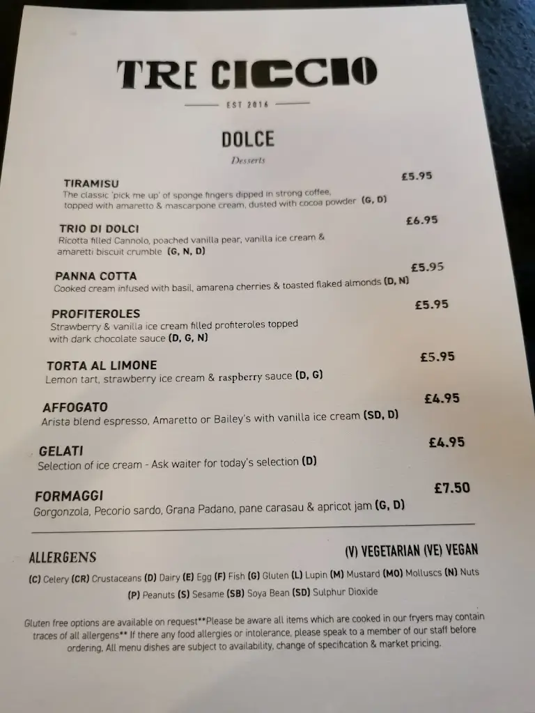 Menu_Tre Ciccio_Altrincham_image_4