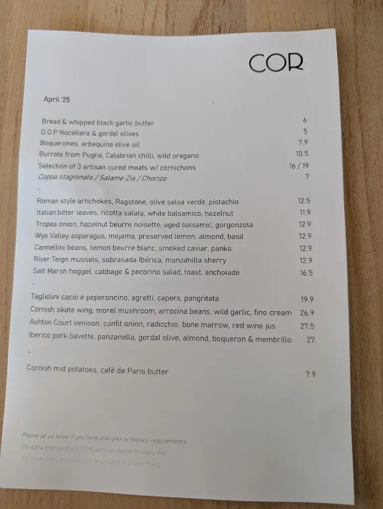 Menu_COR Restaurant_Briston_image_2