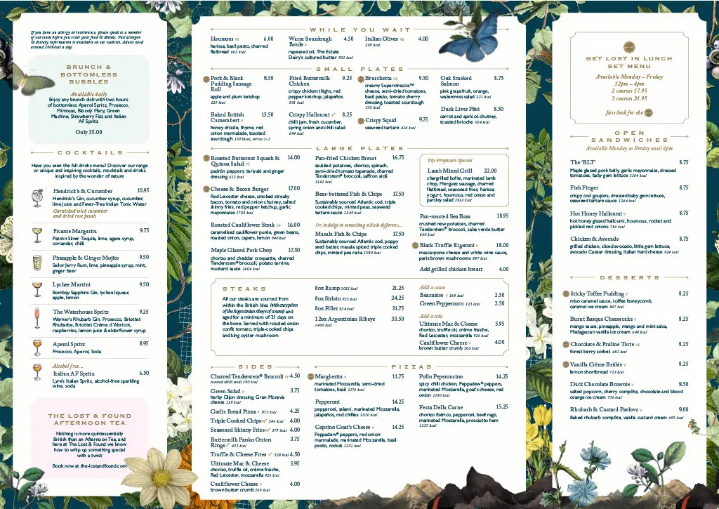 Menu_Lost & Found Bristol_Briston_image_2
