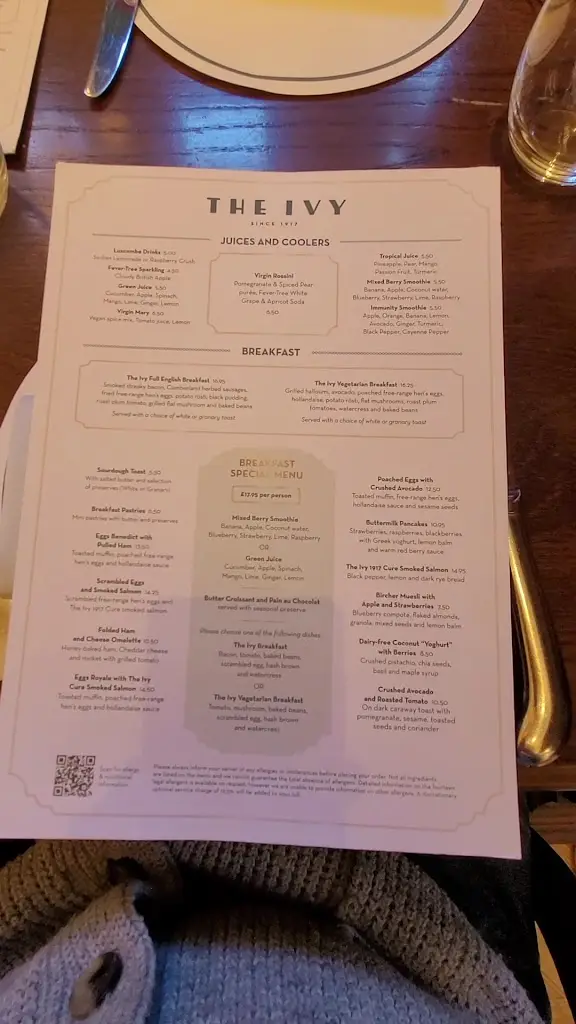 Menu_The Ivy Clifton Brasserie_Briston_image_1