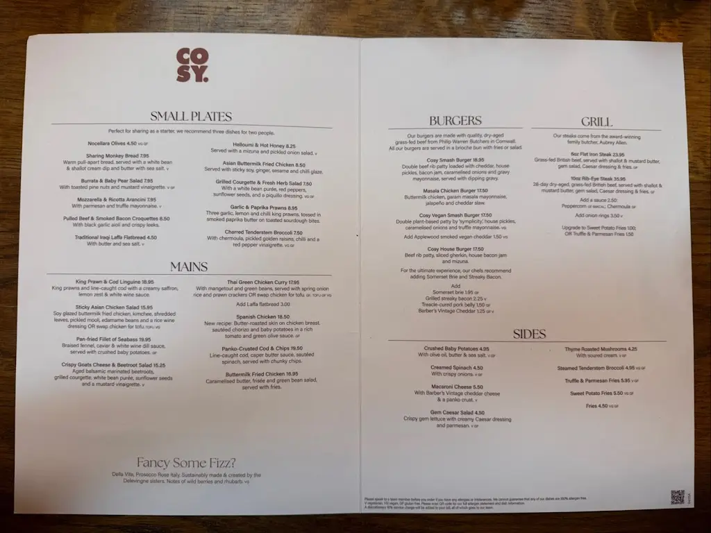 Menu_Cosy Club_Briston_image_2