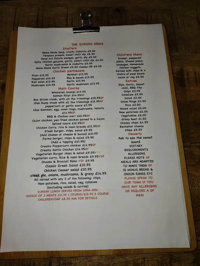Menu_The Queens Arms_Brotton_image_4