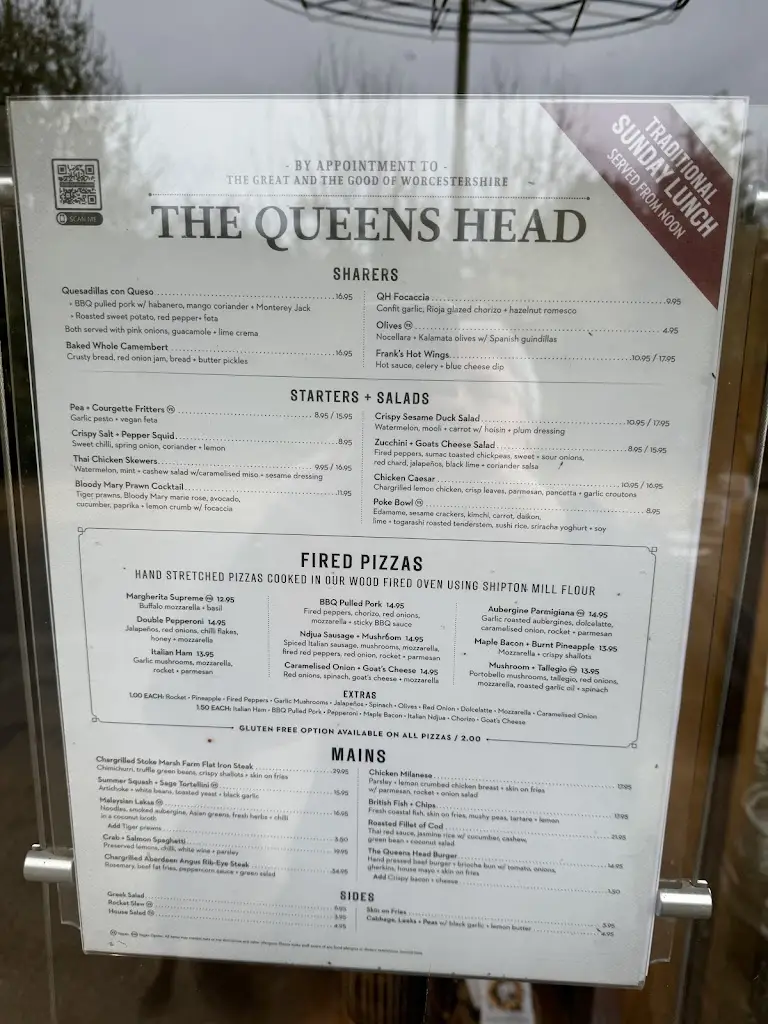 Menu_The Queens Head_Bromsgrove_image_3