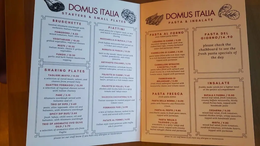 Menu_Domus Italia Altrincham_Altrincham_image_2
