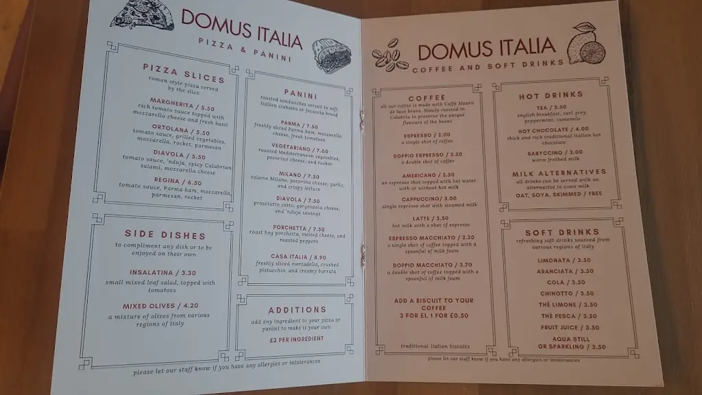 Menu_Domus Italia Altrincham_Altrincham_image_3