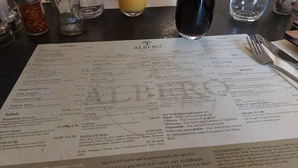 Menu_Albero Italian_Brockenhurst_image_4