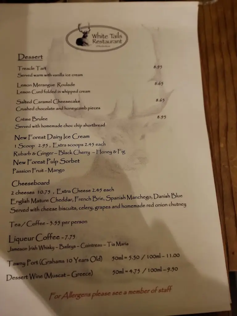 Menu_White Tails Restaurant_Brockenhurst_image_2