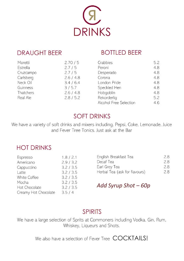 Menu_Commoners_Brockenhurst_image_1