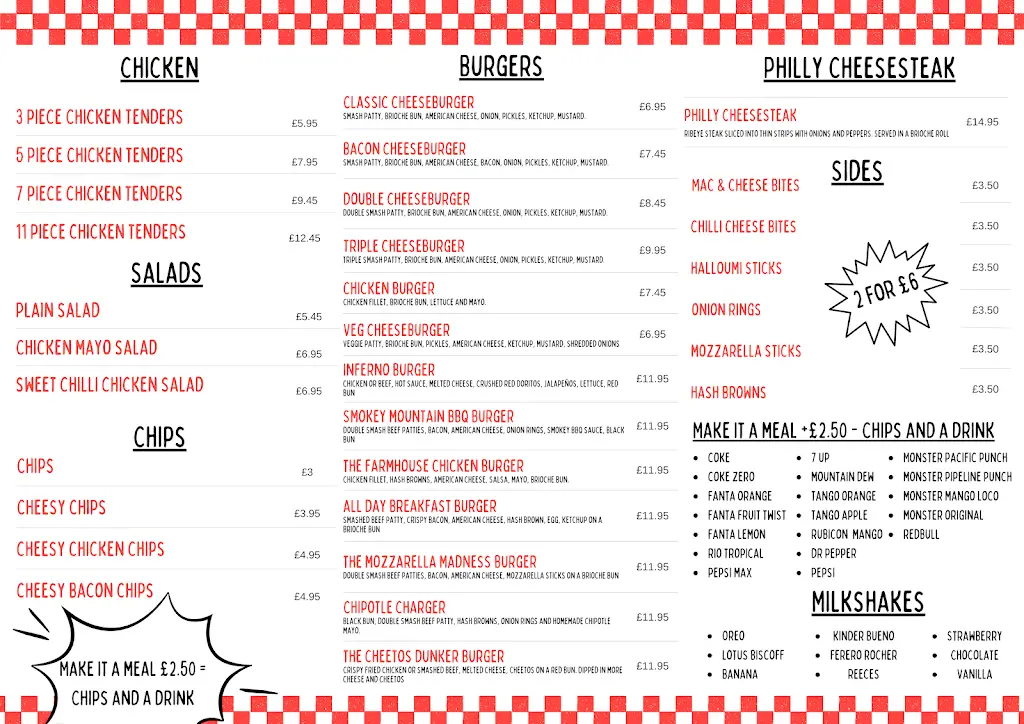 Menu_Rhain's Diner_Brockenhurst_immagine_1