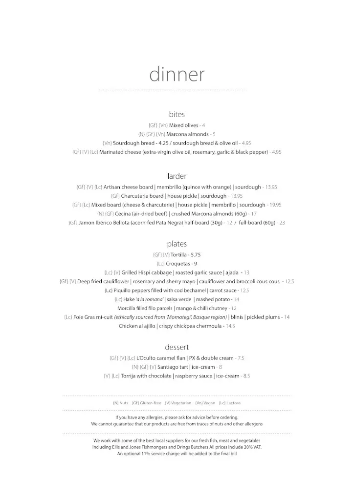 Menu_L'Oculto Cocina - Wine Bar - Shop_Brockley_image_1