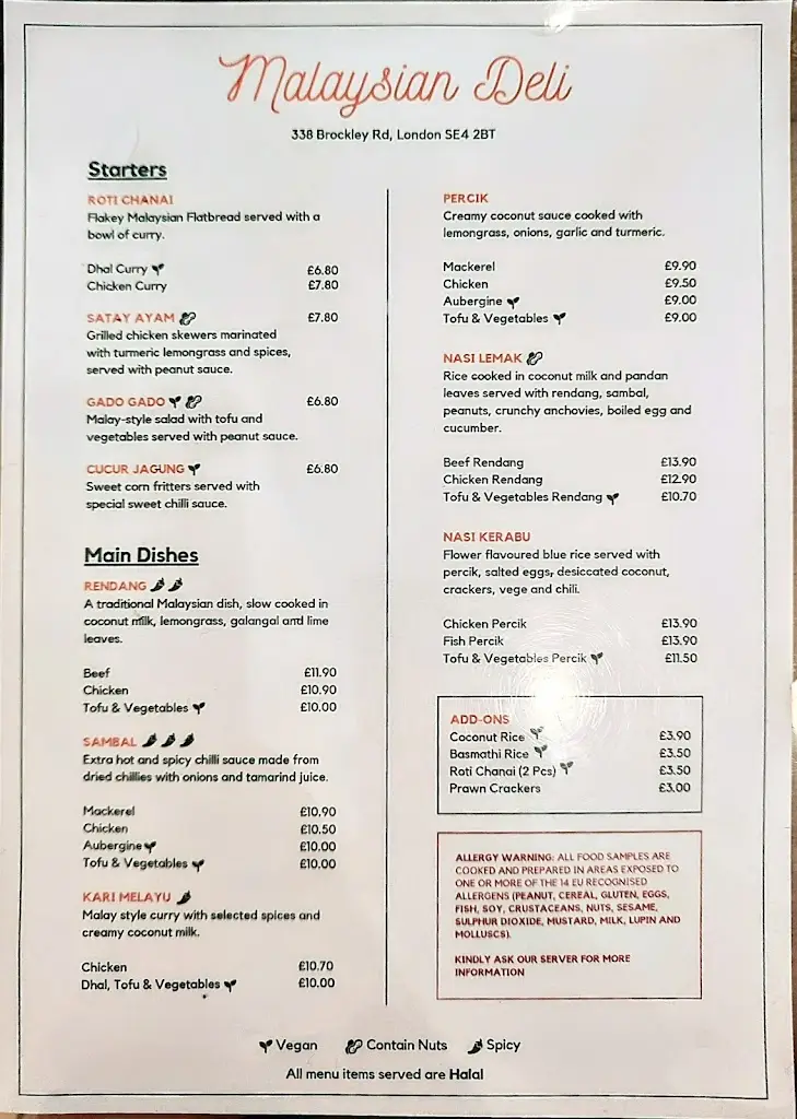 Menu_Malaysian Deli_Brockley_image_1