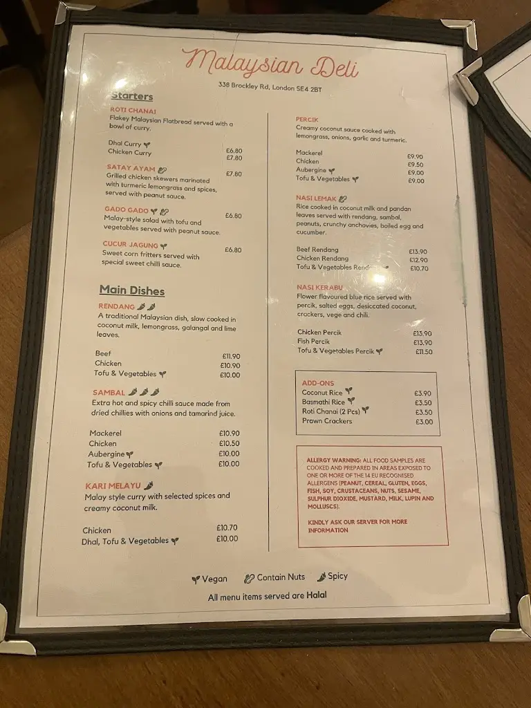 Menu_Malaysian Deli_Brockley_image_2